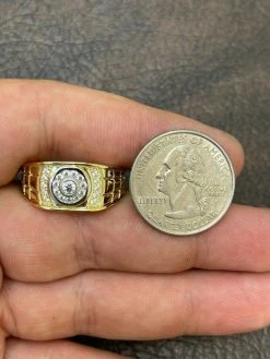 Men's Real 14K Gold Vermeil Moissanite Ring Passes Diamond Tester Iced Pinky Out 25 Men's Real 14K Gold Vermeil Moissanite Ring Passes Diamond Tester Iced Pinky Out -Harlem Bling Shop harlembling mens real 14k gold vermeil moissanite ring passes diamond tester iced pinky out 84137.1664395809