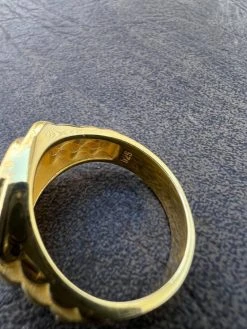 Mens Real 14k Gold Vermeil Over 925 Silver Iced Out Rolex Crown Watch Ring -Harlem Bling Shop harlembling mens real 14k gold vermeil over 925 silver iced out rolex crown watch ring 54297.1672764928