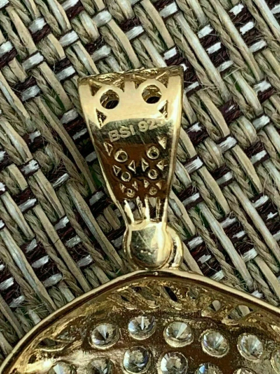 Men's Real 14k Yellow Gold Over 925 Sterling Silver Jesus Piece Necklace 1x1.5" 6 Men's Real 14k Yellow Gold Over 925 Sterling Silver Jesus Piece Necklace 1x1.5" - Image 4