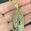 Men's Real 14k Yellow Gold Over 925 Sterling Silver Virgin Mary Guadalupe Chain 1 Men's Real 14k Yellow Gold Over 925 Sterling Silver Virgin Mary Guadalupe Chain -Harlem Bling Shop harlembling mens real 14k yellow gold over 925 sterling silver virgin mary guadalupe chain 21655.1664388001