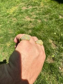 Men's Real 925 Silver 14k Gold Plated MOISSANITE Baguette Pinky RING Hip Hop Ice 40 Men's Real 925 Silver 14k Gold Plated MOISSANITE Baguette Pinky RING Hip Hop Ice -Harlem Bling Shop harlembling mens real 925 silver 14k gold plated moissanite baguette pinky ring hip hop ice 11925.1683752178