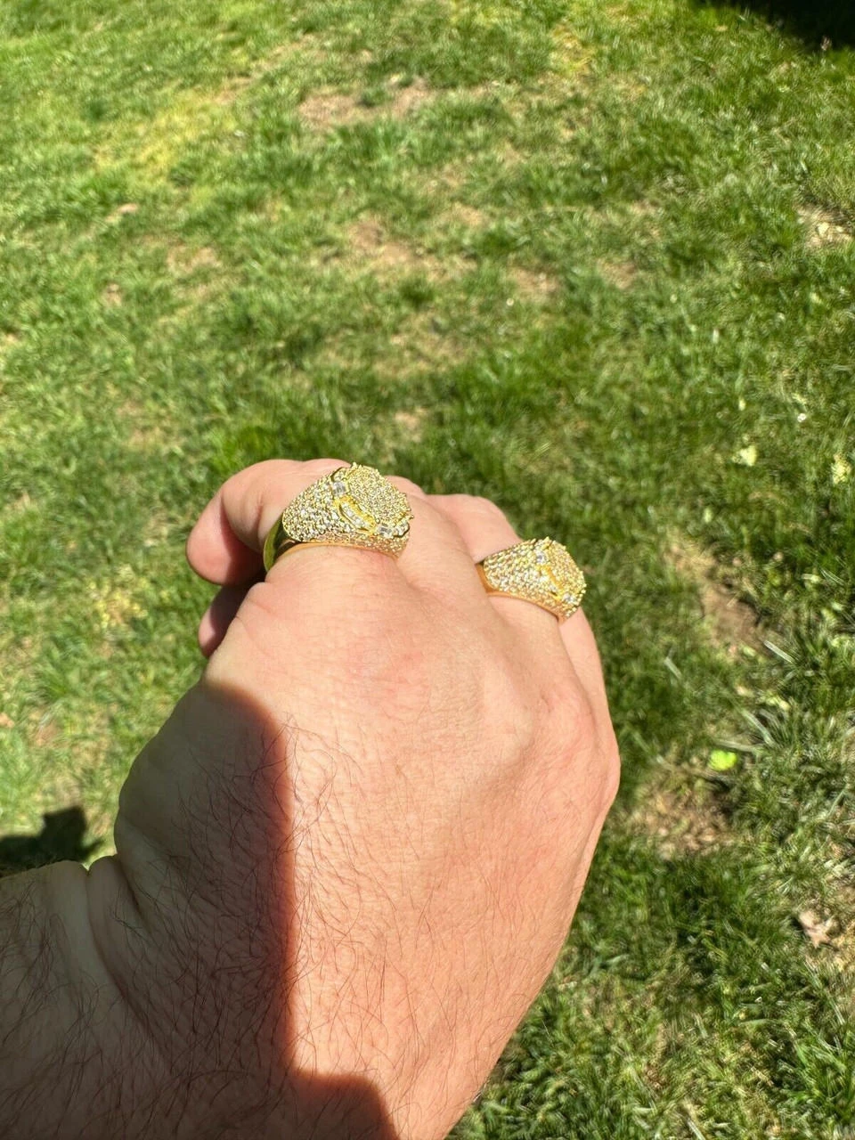 Men's Real 925 Silver 14k Gold Plated MOISSANITE Baguette Pinky RING Hip Hop Ice 21 Men's Real 925 Silver 14k Gold Plated MOISSANITE Baguette Pinky RING Hip Hop Ice - Image 19