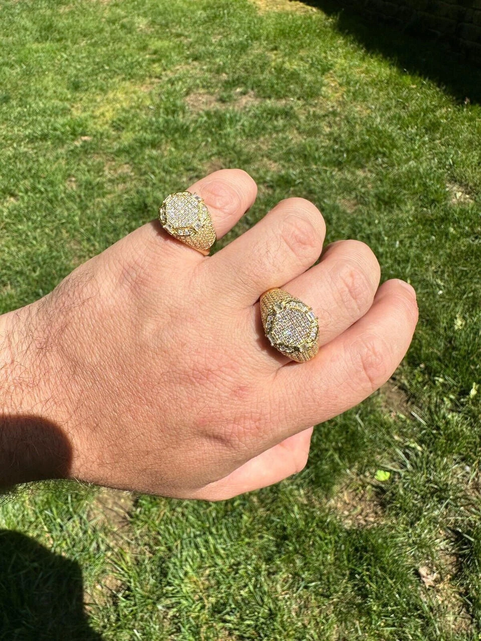 Men's Real 925 Silver 14k Gold Plated MOISSANITE Baguette Pinky RING Hip Hop Ice 19 Men's Real 925 Silver 14k Gold Plated MOISSANITE Baguette Pinky RING Hip Hop Ice - Image 17