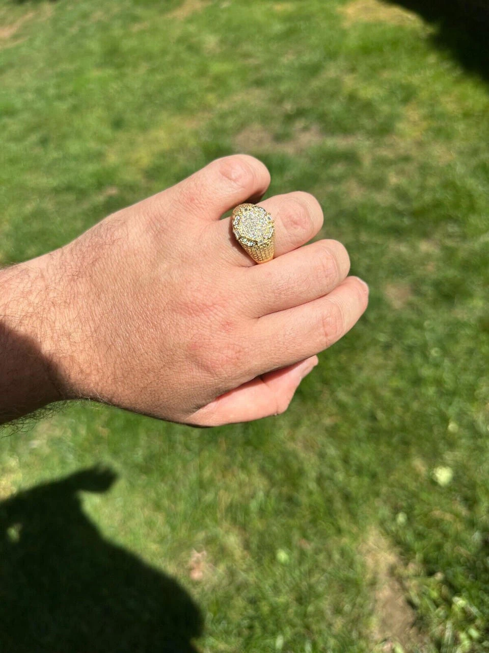 Men's Real 925 Silver 14k Gold Plated MOISSANITE Baguette Pinky RING Hip Hop Ice 16 Men's Real 925 Silver 14k Gold Plated MOISSANITE Baguette Pinky RING Hip Hop Ice - Image 14