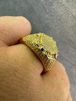 Men's Real 925 Silver 14k Gold Plated MOISSANITE Baguette Pinky RING Hip Hop Ice 32 Men's Real 925 Silver 14k Gold Plated MOISSANITE Baguette Pinky RING Hip Hop Ice -Harlem Bling Shop harlembling mens real 925 silver 14k gold plated moissanite baguette pinky ring hip hop ice 98414.1683752392