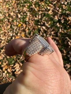 Men's Real 925 Silver 14k Rose Gold Plated MOISSANITE Large 3D Iced Hip Hop Ring 40 Men's Real 925 Silver 14k Rose Gold Plated MOISSANITE Large 3D Iced Hip Hop Ring -Harlem Bling Shop harlembling mens real 925 silver 14k rose gold plated moissanite large 3d iced hip hop ring 21861.1700107222