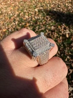 Men's Real 925 Silver 14k Rose Gold Plated MOISSANITE Large 3D Iced Hip Hop Ring 38 Men's Real 925 Silver 14k Rose Gold Plated MOISSANITE Large 3D Iced Hip Hop Ring -Harlem Bling Shop harlembling mens real 925 silver 14k rose gold plated moissanite large 3d iced hip hop ring 39318.1700107244