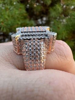 Men's Real 925 Silver 14k Rose Gold Plated MOISSANITE Large 3D Iced Hip Hop Ring 24 Men's Real 925 Silver 14k Rose Gold Plated MOISSANITE Large 3D Iced Hip Hop Ring -Harlem Bling Shop harlembling mens real 925 silver 14k rose gold plated moissanite large 3d iced hip hop ring 45235.1700107227