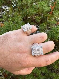 Men's Real 925 Silver 14k Rose Gold Plated MOISSANITE Large 3D Iced Hip Hop Ring 33 Men's Real 925 Silver 14k Rose Gold Plated MOISSANITE Large 3D Iced Hip Hop Ring -Harlem Bling Shop harlembling mens real 925 silver 14k rose gold plated moissanite large 3d iced hip hop ring 61069.1700107225