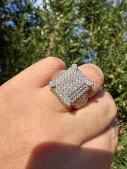 Men's Real 925 Silver 14k Rose Gold Plated MOISSANITE Large 3D Iced Hip Hop Ring 37 Men's Real 925 Silver 14k Rose Gold Plated MOISSANITE Large 3D Iced Hip Hop Ring -Harlem Bling Shop harlembling mens real 925 silver 14k rose gold plated moissanite large 3d iced hip hop ring 65134.1700107214