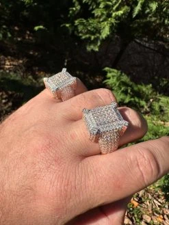 Men's Real 925 Silver 14k Rose Gold Plated MOISSANITE Large 3D Iced Hip Hop Ring 26 Men's Real 925 Silver 14k Rose Gold Plated MOISSANITE Large 3D Iced Hip Hop Ring -Harlem Bling Shop harlembling mens real 925 silver 14k rose gold plated moissanite large 3d iced hip hop ring 87551.1700107273