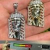 Mens Real 925 Silver & Gold Iced Jesus Piece Necklace Hip Hop MOISSANITE Pendant -Harlem Bling Shop harlembling mens real 925 silver and gold iced jesus piece necklace hip hop moissanite pendant 78692.1664395116