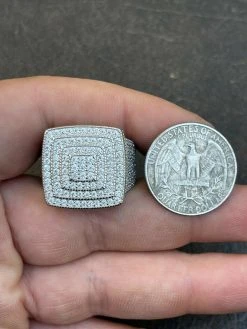 Men's Real 925 Silver Iced Hip Hop 5ct MOISSANITE RING Pass Diamond Test Pinky 24 Men's Real 925 Silver Iced Hip Hop 5ct MOISSANITE RING Pass Diamond Test Pinky -Harlem Bling Shop harlembling mens real 925 silver iced hip hop 5ct moissanite ring pass diamond test pinky 20338.1664354977