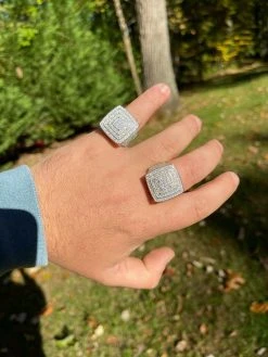 Men's Real 925 Silver Iced Hip Hop 5ct MOISSANITE RING Pass Diamond Test Pinky 21 Men's Real 925 Silver Iced Hip Hop 5ct MOISSANITE RING Pass Diamond Test Pinky -Harlem Bling Shop harlembling mens real 925 silver iced hip hop 5ct moissanite ring pass diamond test pinky 70971.1664361283