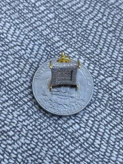 Men's Real 925 Sterling Silver & 14k Gold Iced Kite Moissanite Earrings Studs 17 Men's Real 925 Sterling Silver & 14k Gold Iced Kite Moissanite Earrings Studs -Harlem Bling Shop harlembling mens real 925 sterling silver and 14k gold iced kite moissanite earrings studs 26738.1664386510