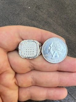 Mens Real 925 Sterling Silver Iced CZ Nugget Ring Hip Hop Size 7 8 9 10 11 12 13 21 Mens Real 925 Sterling Silver Iced CZ Nugget Ring Hip Hop Size 7 8 9 10 11 12 13 -Harlem Bling Shop harlembling mens real 925 sterling silver iced cz nugget ring hip hop size 7 8 9 10 11 12 13 39595.1664301367