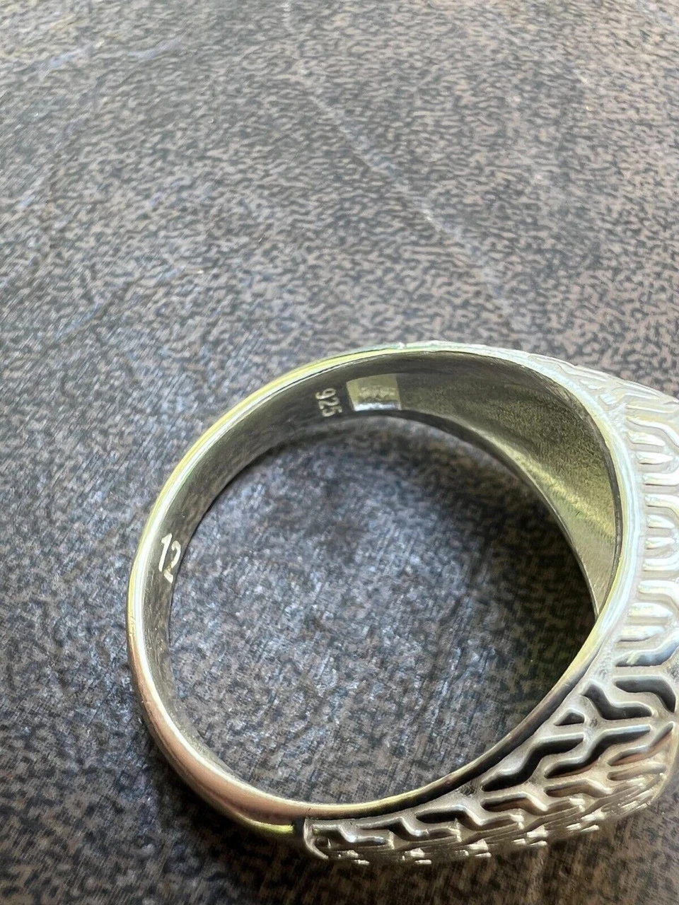 Men's Real 925 Sterling Silver Iced Simulated Blue Sapphire & CZ Hip Hop Ring 13 Men's Real 925 Sterling Silver Iced Simulated Blue Sapphire & CZ Hip Hop Ring - Image 11