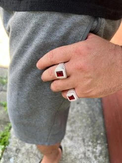 Mens Real 925 Sterling Silver Iced Simulated Red Ruby & CZ Hip Hop Ring Sz 6-13 19 Mens Real 925 Sterling Silver Iced Simulated Red Ruby & CZ Hip Hop Ring Sz 6-13 -Harlem Bling Shop harlembling mens real 925 sterling silver iced simulated red ruby and cz hip hop ring sz 6 13 71732.1664301998