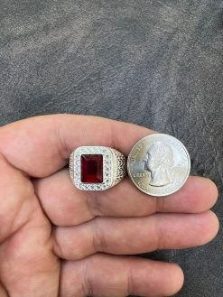 Mens Real 925 Sterling Silver Iced Simulated Red Ruby & CZ Hip Hop Ring Sz 6-13 17 Mens Real 925 Sterling Silver Iced Simulated Red Ruby & CZ Hip Hop Ring Sz 6-13 -Harlem Bling Shop harlembling mens real 925 sterling silver iced simulated red ruby and cz hip hop ring sz 6 13 98407.1664300475