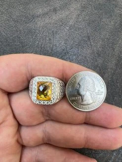 Mens Real 925 Sterling Silver Iced Simulated Yellow Canary Diamond Hip Hop Ring 16 Mens Real 925 Sterling Silver Iced Simulated Yellow Canary Diamond Hip Hop Ring -Harlem Bling Shop harlembling mens real 925 sterling silver iced simulated yellow canary diamond hip hop ring 16016.1664300549