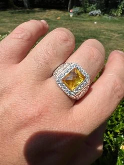 Mens Real 925 Sterling Silver Iced Simulated Yellow Canary Diamond Hip Hop Ring 17 Mens Real 925 Sterling Silver Iced Simulated Yellow Canary Diamond Hip Hop Ring -Harlem Bling Shop harlembling mens real 925 sterling silver iced simulated yellow canary diamond hip hop ring 76210.1664301681