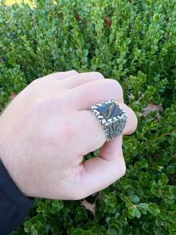 Mens Real 925 Sterling Silver Natural Black Onyx Gemstone Nugget Hip Hop Ring 35 Mens Real 925 Sterling Silver Natural Black Onyx Gemstone Nugget Hip Hop Ring -Harlem Bling Shop harlembling mens real 925 sterling silver natural black onyx gemstone nugget hip hop ring 49806.1672851667