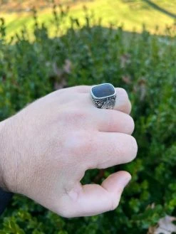 Mens Real 925 Sterling Silver Natural Black Onyx Gemstone W. Horse Design Ring 29 Mens Real 925 Sterling Silver Natural Black Onyx Gemstone W. Horse Design Ring -Harlem Bling Shop harlembling mens real 925 sterling silver natural black onyx gemstone w horse design ring 04199.1672851662