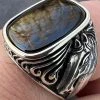 Mens Real 925 Sterling Silver Natural Black Onyx Gemstone W. Horse Design Ring 1 Mens Real 925 Sterling Silver Natural Black Onyx Gemstone W. Horse Design Ring -Harlem Bling Shop harlembling mens real 925 sterling silver natural black onyx gemstone w horse design ring 18653.1672851577