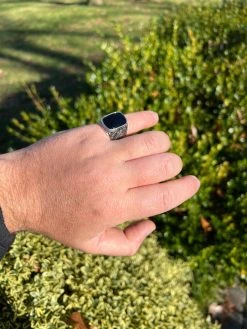Mens Real 925 Sterling Silver Natural Black Onyx Gemstone W. Horse Design Ring 28 Mens Real 925 Sterling Silver Natural Black Onyx Gemstone W. Horse Design Ring -Harlem Bling Shop harlembling mens real 925 sterling silver natural black onyx gemstone w horse design ring 52790.1672851574