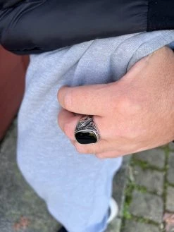 Mens Real 925 Sterling Silver Natural Black Onyx Gemstone W. Horse Design Ring 37 Mens Real 925 Sterling Silver Natural Black Onyx Gemstone W. Horse Design Ring -Harlem Bling Shop harlembling mens real 925 sterling silver natural black onyx gemstone w horse design ring 74242.1672851808