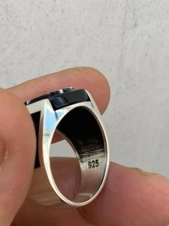 Mens Real 925 Sterling Silver Ring Albanian Double Headed Eagle Islamic Crescent -Harlem Bling Shop harlembling mens real 925 sterling silver ring albanian double headed eagle islamic crescent 43359.1664382950