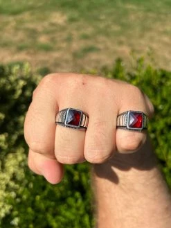 Mens Real 925 Sterling Silver Simulated Ruby Red CZ Gem Stone Pinky Ring Sz 7-13 20 Mens Real 925 Sterling Silver Simulated Ruby Red CZ Gem Stone Pinky Ring Sz 7-13 -Harlem Bling Shop harlembling mens real 925 sterling silver simulated ruby red cz gem stone pinky ring sz 7 13 61537.1664361457