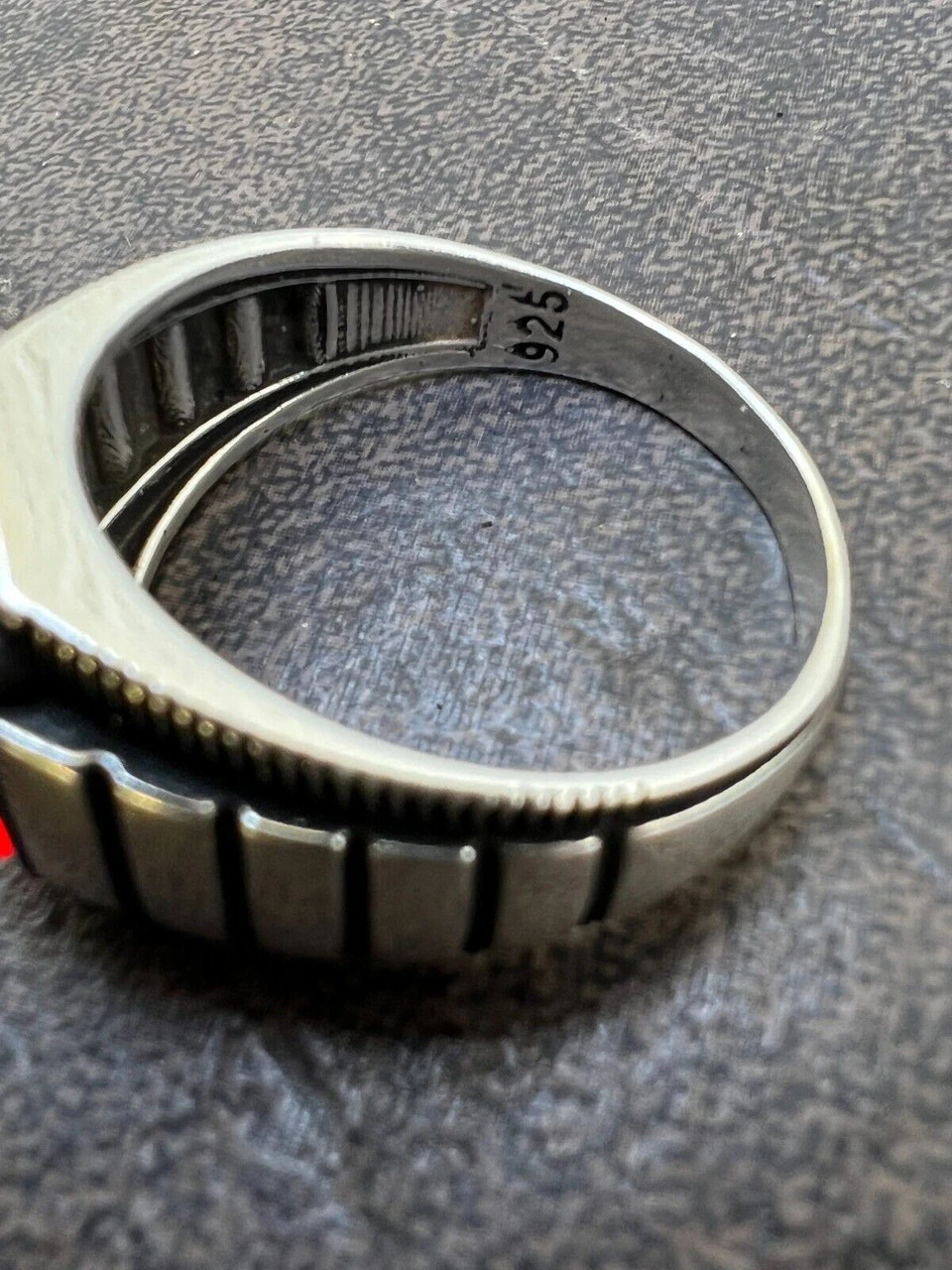 Mens Real 925 Sterling Silver Simulated Ruby Red CZ Gem Stone Pinky Ring Sz 7-13 13 Mens Real 925 Sterling Silver Simulated Ruby Red CZ Gem Stone Pinky Ring Sz 7-13 - Image 11