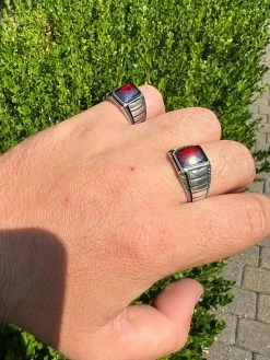 Mens Real 925 Sterling Silver Simulated Ruby Red CZ Gem Stone Pinky Ring Sz 7-13 22 Mens Real 925 Sterling Silver Simulated Ruby Red CZ Gem Stone Pinky Ring Sz 7-13 -Harlem Bling Shop harlembling mens real 925 sterling silver simulated ruby red cz gem stone pinky ring sz 7 13 89549.1664302126