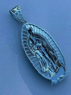 Men's Real 925 Sterling Silver - Virgin Mary Guadalupe Necklace Nuestra Senora 27 Men's Real 925 Sterling Silver - Virgin Mary Guadalupe Necklace Nuestra Senora -Harlem Bling Shop harlembling mens real 925 sterling silver virgin mary guadalupe necklace nuestra senora 64210.1664399523