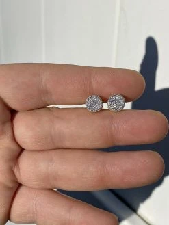 Mens Real Gold Vermeil 925 Sterling Silver Round Earrings MOISSANITE Studs Iced 16 Mens Real Gold Vermeil 925 Sterling Silver Round Earrings MOISSANITE Studs Iced -Harlem Bling Shop harlembling mens real gold vermeil 925 sterling silver round earrings moissanite studs iced 04648.1664381944