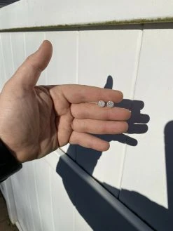 Mens Real Gold Vermeil 925 Sterling Silver Round Earrings MOISSANITE Studs Iced 15 Mens Real Gold Vermeil 925 Sterling Silver Round Earrings MOISSANITE Studs Iced -Harlem Bling Shop harlembling mens real gold vermeil 925 sterling silver round earrings moissanite studs iced 08389.1664376057