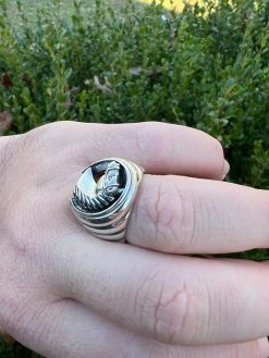 Mens Real Plain Solid 925 Sterling Silver Horse & Lucky Horseshoe Ring Size 7-13 -Harlem Bling Shop harlembling mens real plain solid 925 sterling silver horse and lucky horseshoe ring size 7 13 36478.1672851806