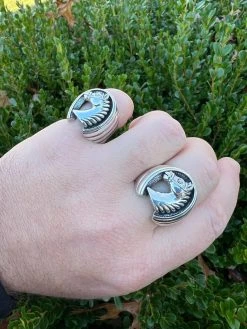 Mens Real Plain Solid 925 Sterling Silver Horse & Lucky Horseshoe Ring Size 7-13 -Harlem Bling Shop harlembling mens real plain solid 925 sterling silver horse and lucky horseshoe ring size 7 13 44124.1672851724