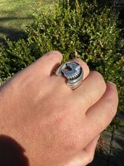 Mens Real Plain Solid 925 Sterling Silver Horse & Lucky Horseshoe Ring Size 7-13 -Harlem Bling Shop harlembling mens real plain solid 925 sterling silver horse and lucky horseshoe ring size 7 13 62732.1672851534