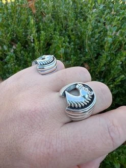 Mens Real Plain Solid 925 Sterling Silver Horse & Lucky Horseshoe Ring Size 7-13 -Harlem Bling Shop harlembling mens real plain solid 925 sterling silver horse and lucky horseshoe ring size 7 13 80727.1672851717