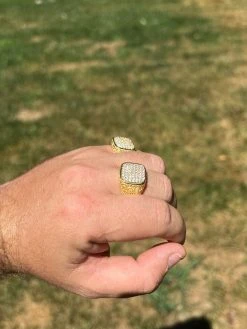 Mens Real Solid 925 14k Gold Plated Iced CZ Ring Hip Hop Size 7 8 9 10 11 12 13 -Harlem Bling Shop harlembling mens real solid 925 14k gold plated iced cz ring hip hop size 7 8 9 10 11 12 13 11572.1664301023