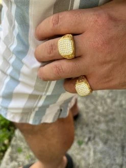 Mens Real Solid 925 14k Gold Plated Iced CZ Ring Hip Hop Size 7 8 9 10 11 12 13 -Harlem Bling Shop harlembling mens real solid 925 14k gold plated iced cz ring hip hop size 7 8 9 10 11 12 13 82276.1664301864