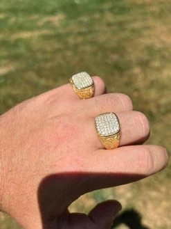 Mens Real Solid 925 14k Gold Plated Iced CZ Ring Hip Hop Size 7 8 9 10 11 12 13 -Harlem Bling Shop harlembling mens real solid 925 14k gold plated iced cz ring hip hop size 7 8 9 10 11 12 13 93798.1664302322
