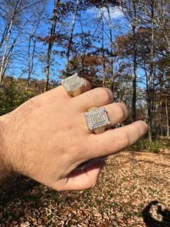 Men's Real Solid 925 Silver 14k Gold Plated MOISSANITE Large 3D Iced HipHop Ring 34 Men's Real Solid 925 Silver 14k Gold Plated MOISSANITE Large 3D Iced HipHop Ring -Harlem Bling Shop harlembling mens real solid 925 silver 14k gold plated moissanite large 3d iced hiphop ring 58403.1700107251