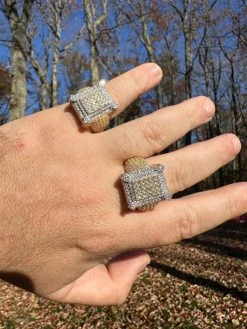 Men's Real Solid 925 Silver 14k Gold Plated MOISSANITE Large 3D Iced HipHop Ring 33 Men's Real Solid 925 Silver 14k Gold Plated MOISSANITE Large 3D Iced HipHop Ring -Harlem Bling Shop harlembling mens real solid 925 silver 14k gold plated moissanite large 3d iced hiphop ring 66391.1700107233