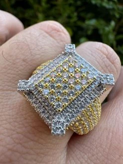 Men's Real Solid 925 Silver 14k Gold Plated MOISSANITE Large 3D Iced HipHop Ring 40 Men's Real Solid 925 Silver 14k Gold Plated MOISSANITE Large 3D Iced HipHop Ring -Harlem Bling Shop harlembling mens real solid 925 silver 14k gold plated moissanite large 3d iced hiphop ring 80526.1700107264