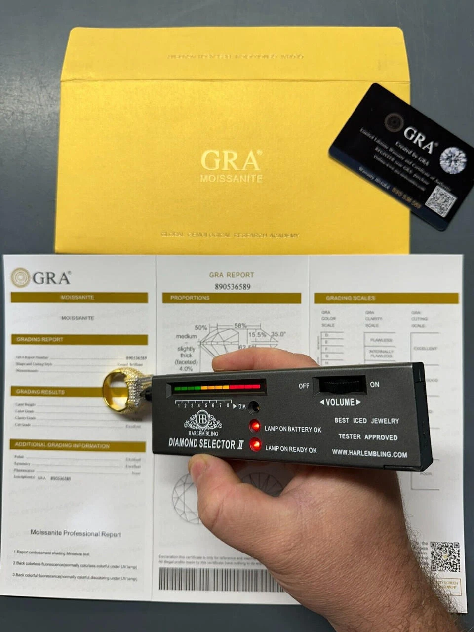 Men's Real Solid 925 Silver 14k Gold Plated MOISSANITE Large 3D Iced HipHop Ring 9 Men's Real Solid 925 Silver 14k Gold Plated MOISSANITE Large 3D Iced HipHop Ring - Image 7