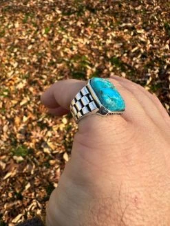 Mens Real Solid 925 Silver Blue Turquoise Natural Native American Gemstone Ring 39 Mens Real Solid 925 Silver Blue Turquoise Natural Native American Gemstone Ring -Harlem Bling Shop harlembling mens real solid 925 silver blue turquoise natural native american gemstone ring 06728.1700280341