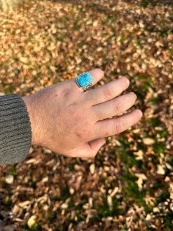 Mens Real Solid 925 Silver Blue Turquoise Natural Native American Gemstone Ring 38 Mens Real Solid 925 Silver Blue Turquoise Natural Native American Gemstone Ring -Harlem Bling Shop harlembling mens real solid 925 silver blue turquoise natural native american gemstone ring 45382.1700280271
